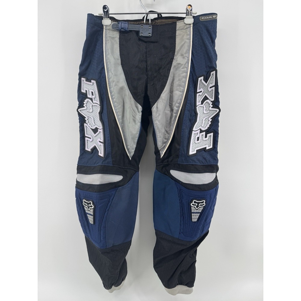Vintage FOX Racing 360 Pants Size 36" Yamaha Blue MX Motocross Moto